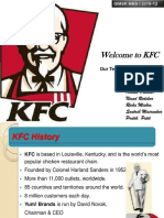 Welcome To KFC: Sachin Gole Darshana Koli Ashish Patekar Ninad Redekar Richa Mishra Santosh Masrankar Pratik. Patil