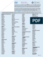 2020 Safe List: Drugs That Are Considered To Be SAFE For Use in The Acute Porphyrias