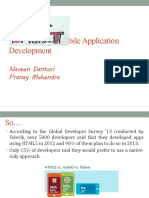 Cross Platform Mobile Application Development: Naveen Danturi Pranay Mahendra