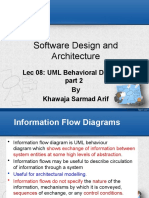 Software Design and Architecture: Lec 08: UML Behavioral Diagrams by Khawaja Sarmad Arif