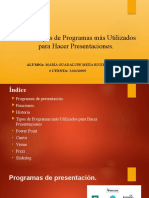 Tema: Tipos de Programas Más Utilizados: para Hacer Presentaciones