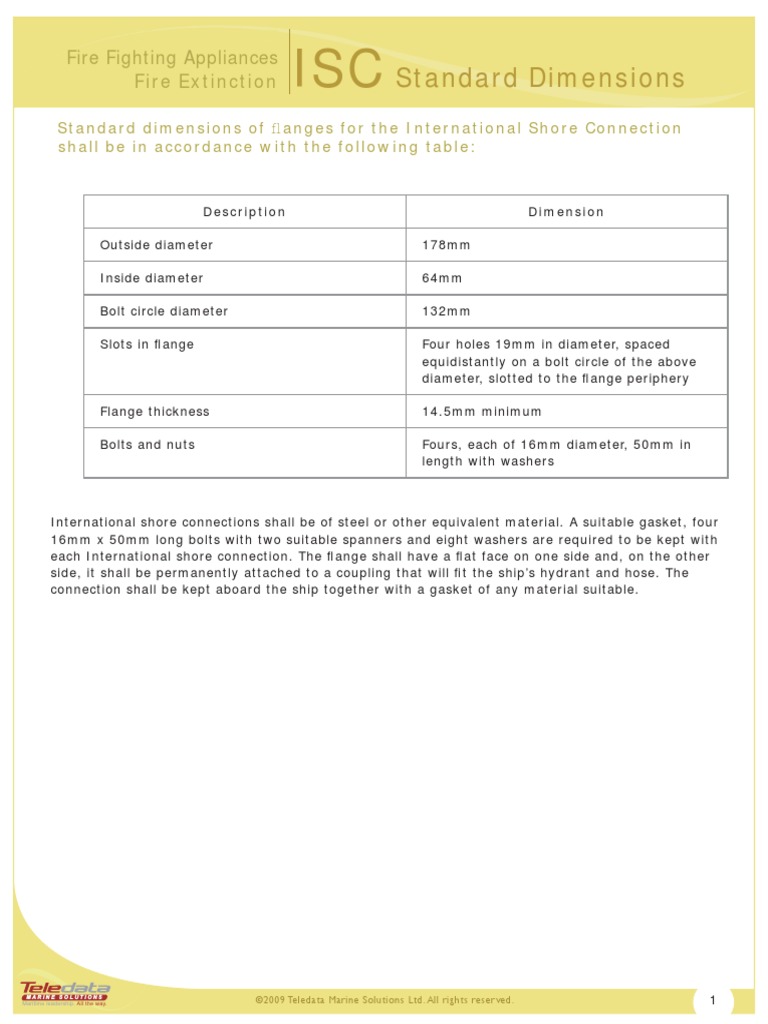 International Shore Coupling | PDF