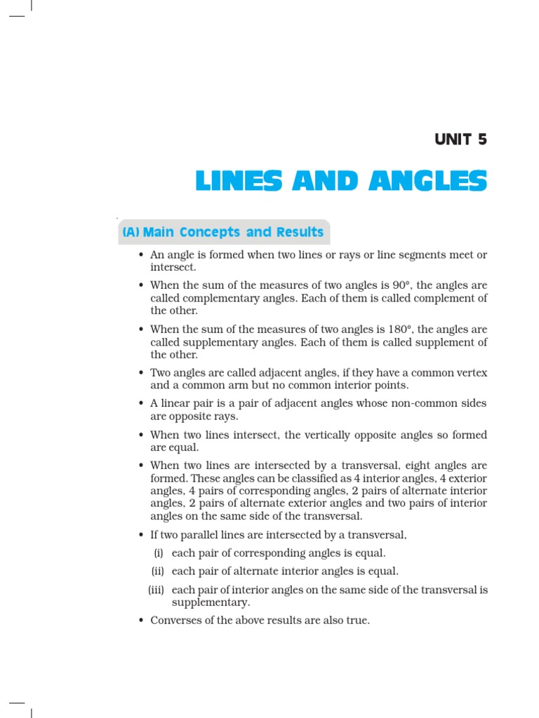 NCERT Books For Class 7 Maths Exemplar Chapter 5 | PDF | Angle | Triangle