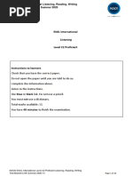 ESOL International Listening Level C2 Proficient