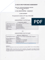 Irrevocable Sales and Purchase Agreement: CLF Diesel Fuei En590 (10Ppm) - 100,000 MT