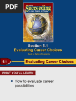 Evaluating Career Choices