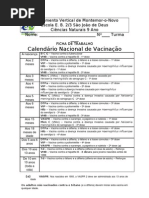 ficha calendario vacinação