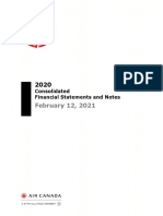 February 12, 2021: Consolidated Financial Statements and Notes