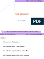Time Complexity Lecture: CS221 Data Structures & Algorithms