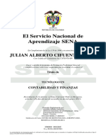 Certificación Tecnologo - Julian Cifuentes