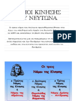 1 Ος Νόμος Newton