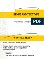 Genre and Text Type: Prof. Márcia Costa Bonamin