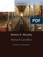 Richard Cantillon Entrepreneur and Economist (Antoin E. Murphy)