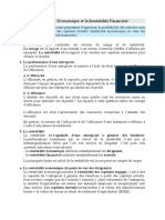 Rentabilité Economique Et La Rentabilité Financière