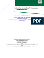 Latencia y Germinación de Semillas. Tratamientos Pregerminativos