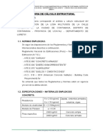 Memoria de Calculo Estructural