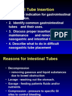 Objectives: Intestinal Tube Insertion