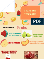 Fruits and Vegetables