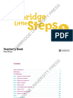 Cambridge Little Steps Cambridge Little Steps TB1 Scope and Sequence Scope and Sequence
