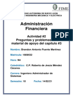 Administración Financiera Problemas y Preguntas Capitulo 3