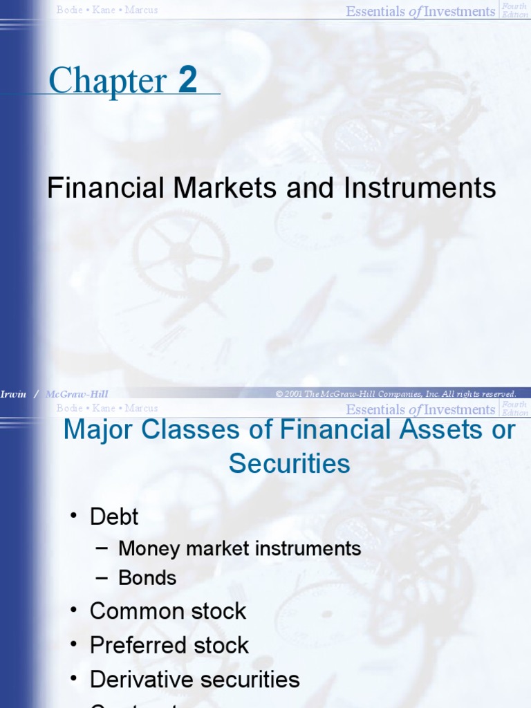 Chap02-Financial Markets and Instruments | PDF | Bonds (Finance ...