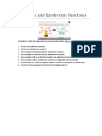 High School Worksheet Endothermic and Exothermic Reactions and Energy Diagrams