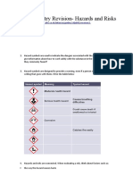 KS3 Chemistry Revision - Risk, Hazards and Apparatus