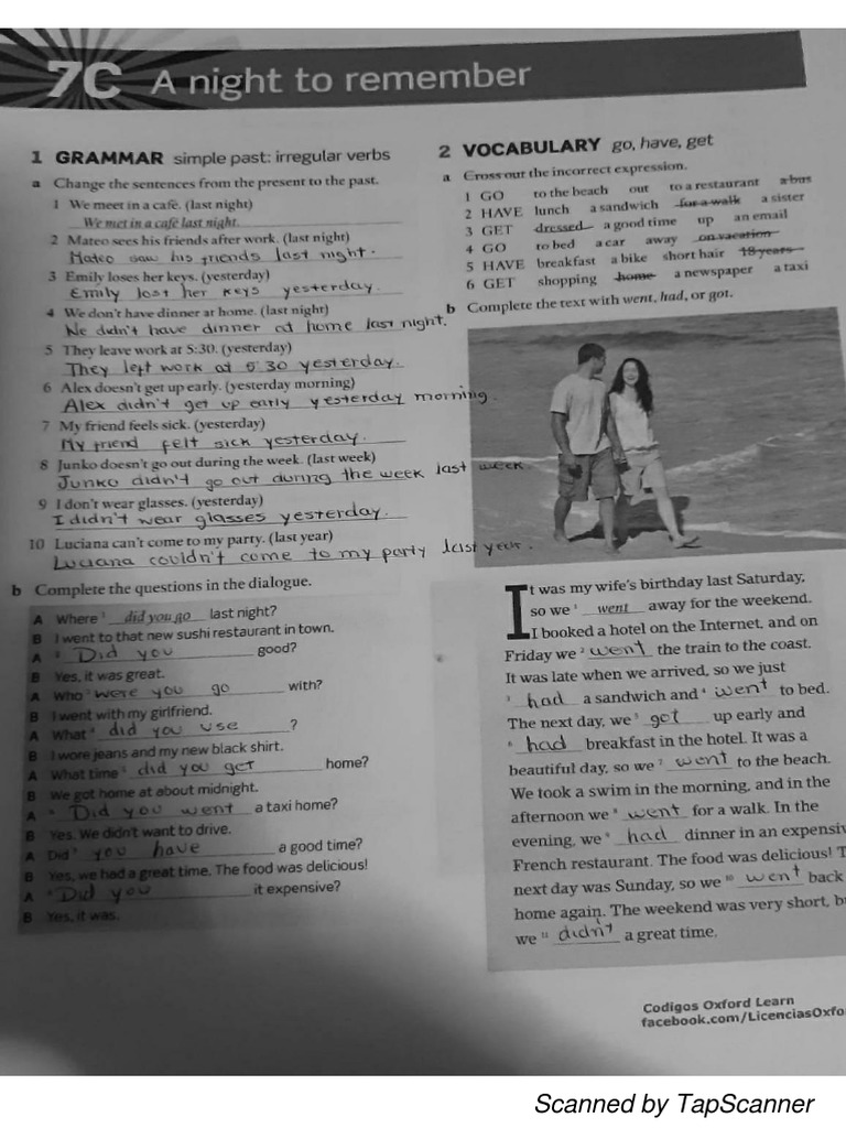 Workbook 7c | PDF