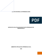 Manual Actualización Datos Senasofiaplus