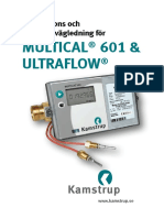 MULTICAL 601 - Installation and User Guide - Svenska