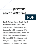 Daftar Frekuensi Satelit Telkom-4 - Wikipedia Bahasa Indonesia, Ensiklopedia Bebas