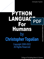 Python Language For Humans by Christopher Topalian
