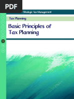 Module 9 - Basic Principles of Tax Planning