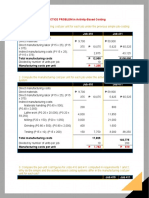 PRACTICE PROBLEM in Activity-Based Costing