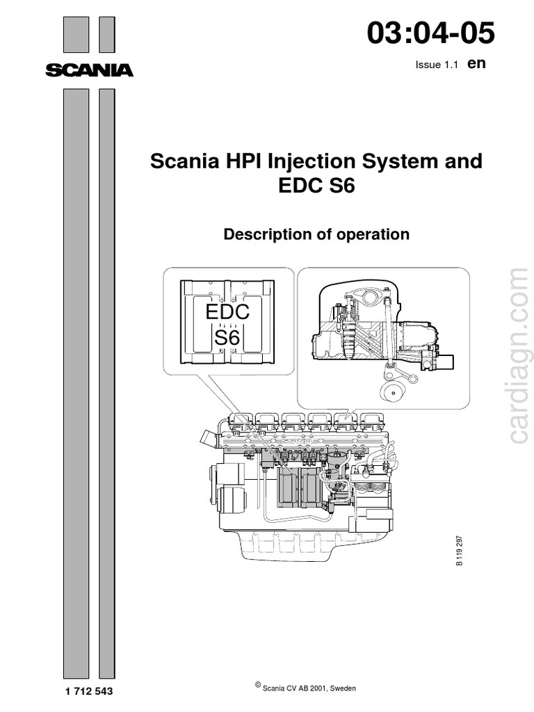 Scania HPI Injection System and Edc S6 PDF Fuel Injection Piston