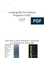 Creating My First Python Program in IDLE-1