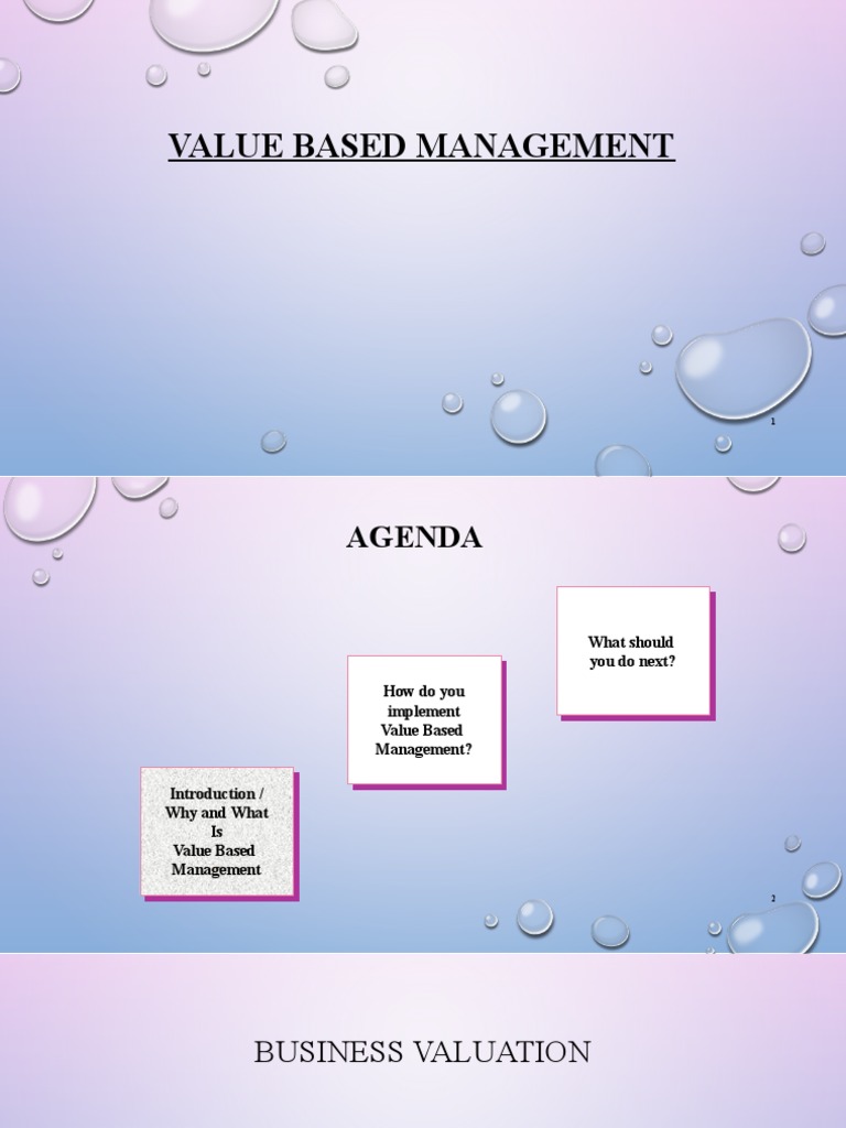Understanding Value-Based Management | PDF | Shareholder Value ...