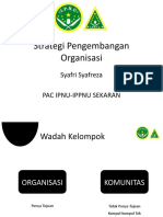 Strategi Pengembangan Organisasi