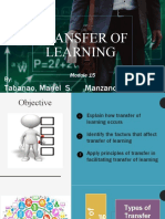 Transfer of Learning