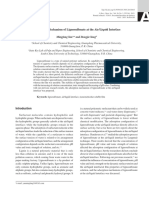 Adsorption Mechanism of LIGNOSULFONATE at The AIR LIQUID INTERFACE 2013