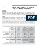 Clinical Note: Starwalker Golden 4D Treatment For Toning, Whitening and Rejuvenation in Asian Skin