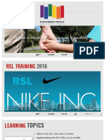 Day 1 NIKE RSL Training English