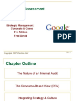 The Internal Assessment: Strategic Management: Concepts & Cases 11 Edition Fred David