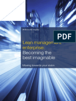 Lean Management Enterprise Becoming The Best Imaginable Brochure