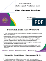 Pendidikan Islam pada masa Orde Baru (1)