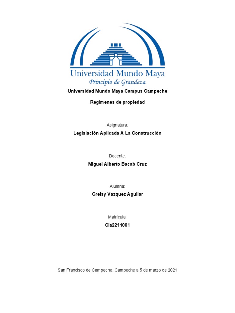 Regímenes de Propiedad | PDF | Propiedad | Bienes