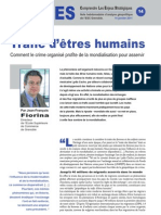 Trafic D'êtres Humains - Note D'analyse Géopolitique N°14