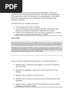 Electronic Common Technical Document (eCTD)