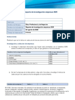 Reporte de Investigacion de Empresas