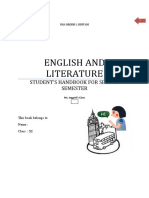 English and Literature: Student'S Handbook For Second Semester